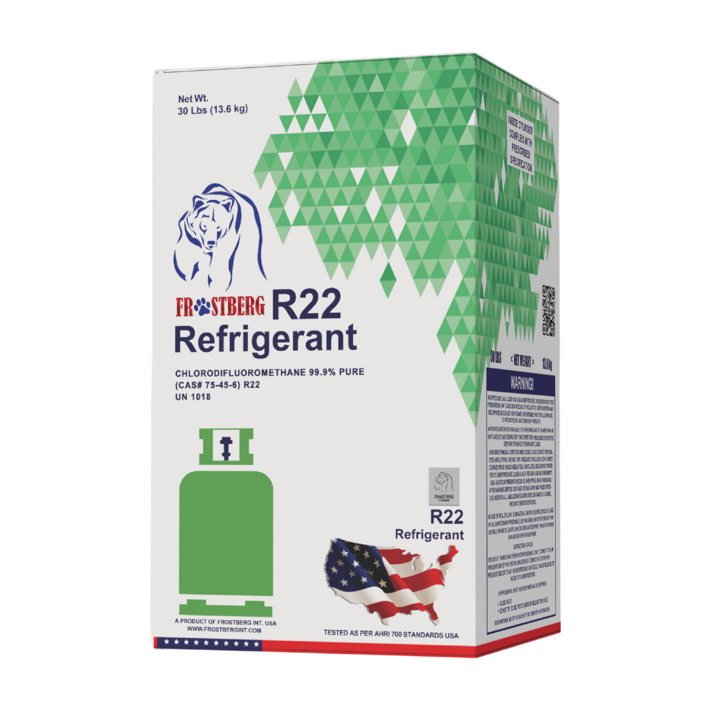 FROSTBERG R-22 REFRIGERANT GAS